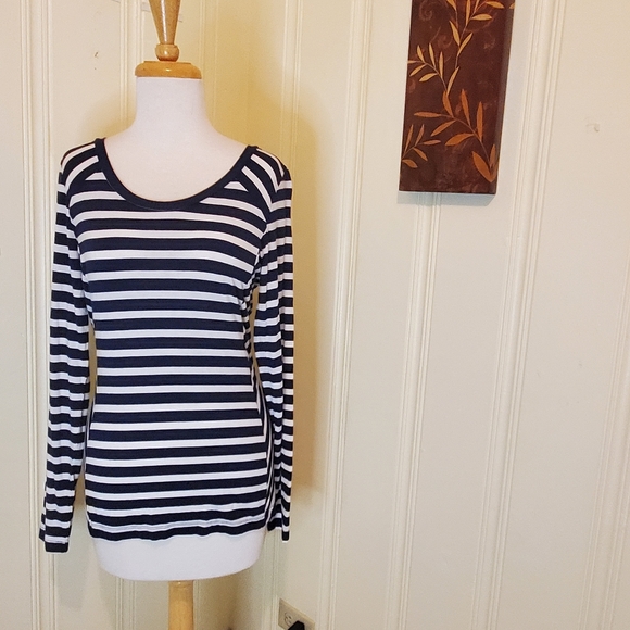 Banana Republic Striped Long Sleeve Tee - Picture 1 of 3